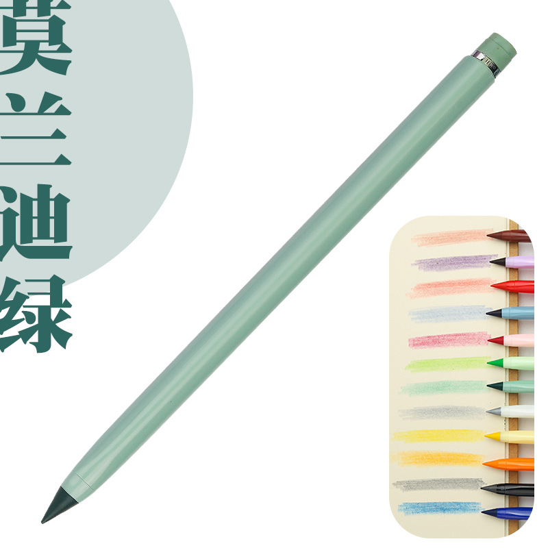 12 color eterno lápiz borrable color plomo positivo postura lápiz pluma de color de los niños no hay necesidad de cortar estudiante lápiz de pintura