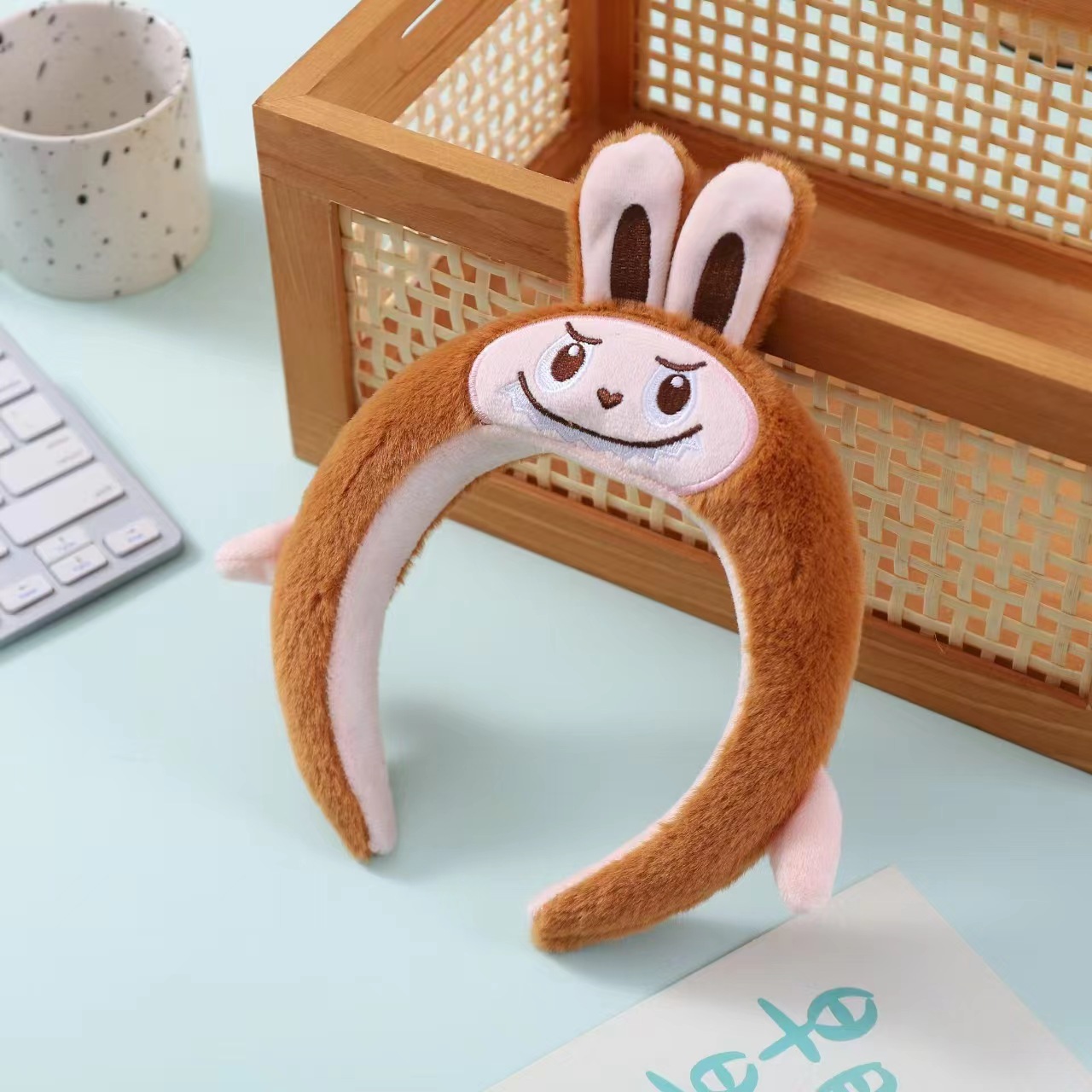 Estrellas de esponja extrañas lindas mujeres lavado de la cara máscara de presión de cabello maquillaje fotos otoño invierno joyas para el cabello