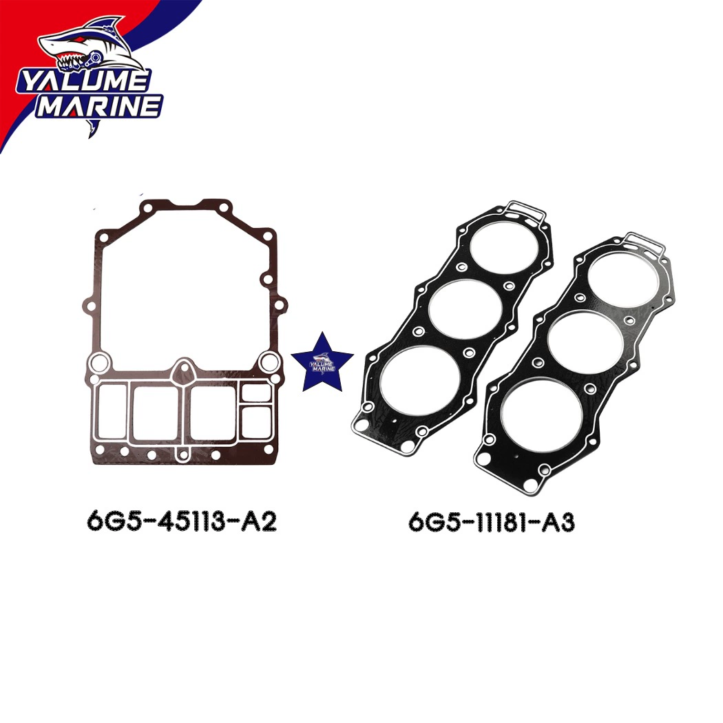 Подходит для двухтактного подвесного двигателя Yamaha мощностью 115-200 л.с., прокладка блока цилиндров 6G5-45113-A3