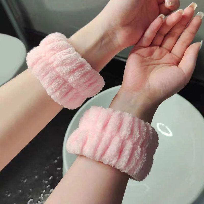 洗顔用防湿スリーブ、洗顔用リストバンド、吸水性リストバンド、汗拭きリストバンド、女性用ぬいぐるみヘアゴム|undefined