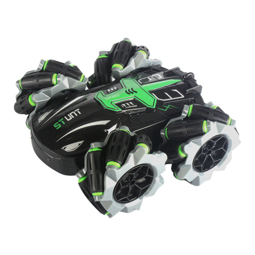 2.4G stunt drift remote control car double-sided rolling off-road spinning dump truck wireless electric toy car