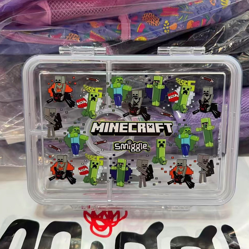 Australia smiggle mochila escolar escuela primaria dibujos animados Minecre-world mochila de gran capacidad mochila bolsa de comida serie