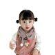 New Cartoon children's scarf autumn and winter baby saliva towel Western style windproof warm double-sided boys and girls triangle towel