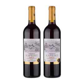 批发卡菲克庄园美乐干红葡萄酒750ml*6瓶装法国原酒进口夜场酒水