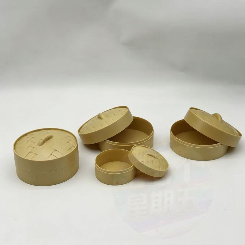 Simulated Steamer Basket, Simulated Kitchen Mini Steamer, Creative Stress-Relief Siu Yau Bao Simulation Cage Accessories