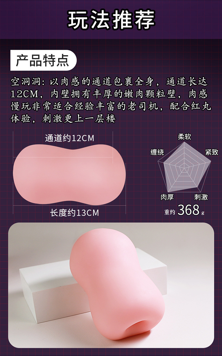 Jiuai Male Masturbation Device TPE Inverted Mold Manual Non-Inflatable — detail image 5