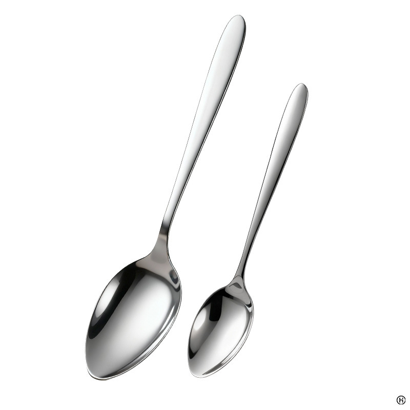 Jinda Rimei cucharas de acero inoxidable de mango largo, cucharas de cocina, cucharas caseras creativas y lindas, palillos