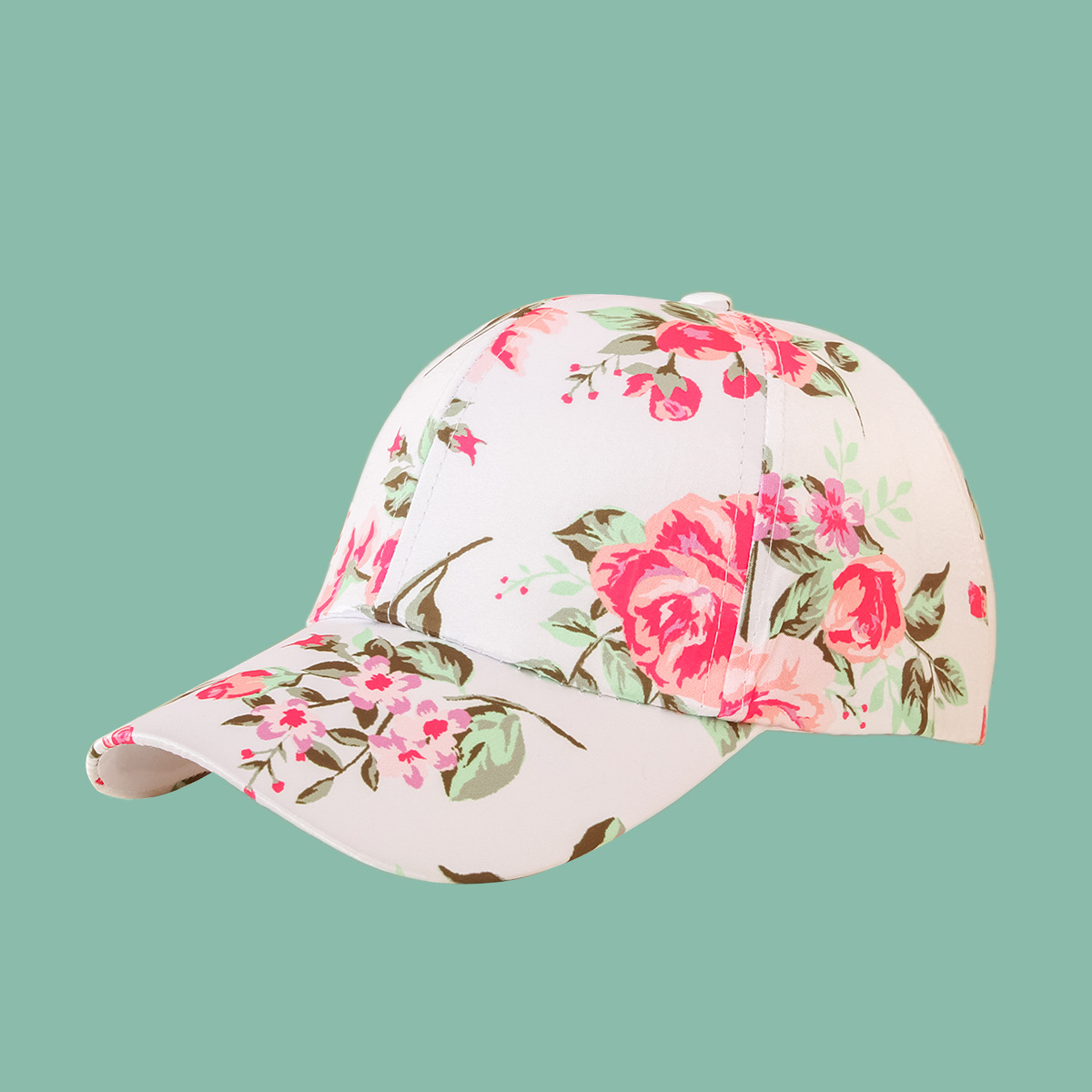 Gorra de béisbol con flor de rosa NSTQ55489