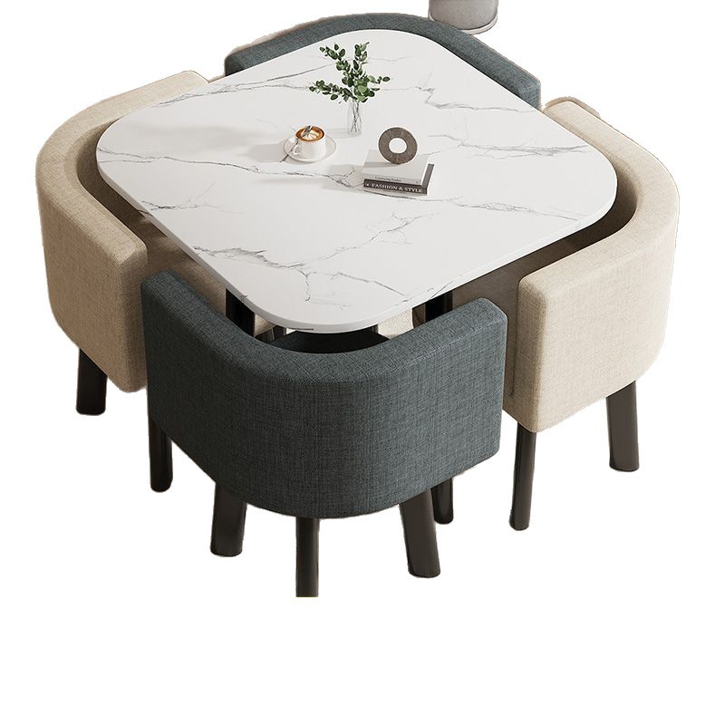 Mesa y silla de negociación simple mesa redonda de recepción de negociación casual mesa de recepción mesa comercial de té de leche y postres mesa y silla image 6