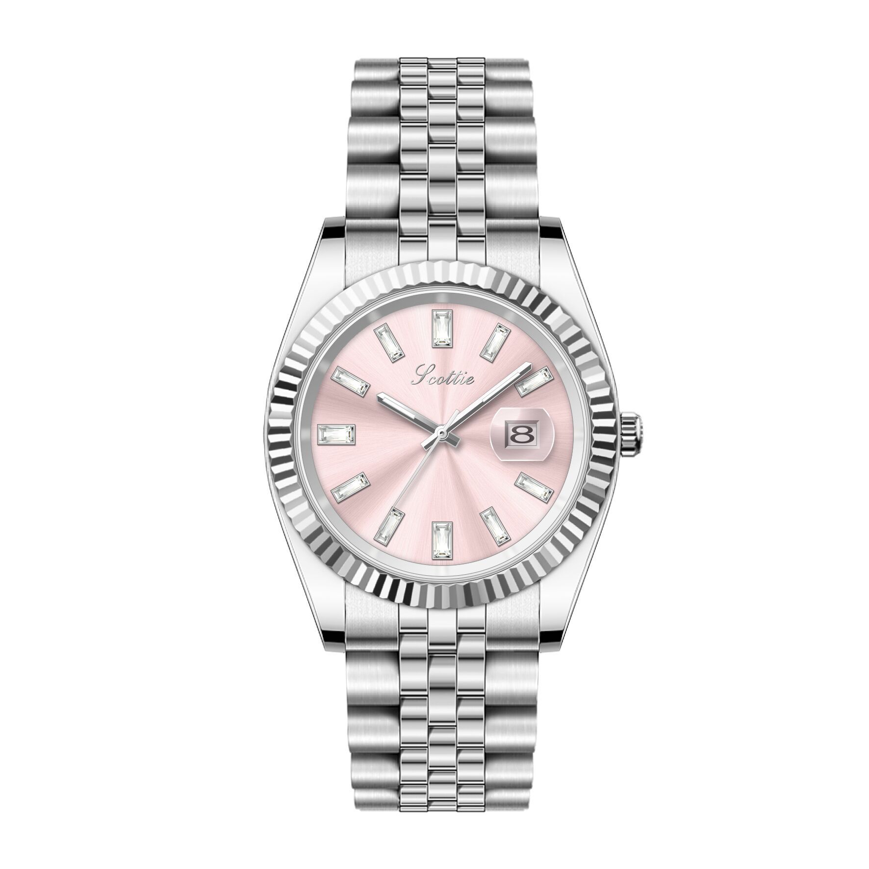 Watch Classification Casual Simple Style Commute Round Butterfly Double Snap Quartz Watch