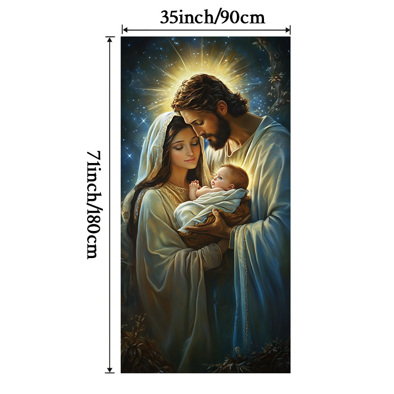 Lámparas de color de Navidad cubierta de tela decoración puerta de poliéster de alta densidad tela de fondo de Año Nuevo fiesta de puerta de entrada amueblado tapices