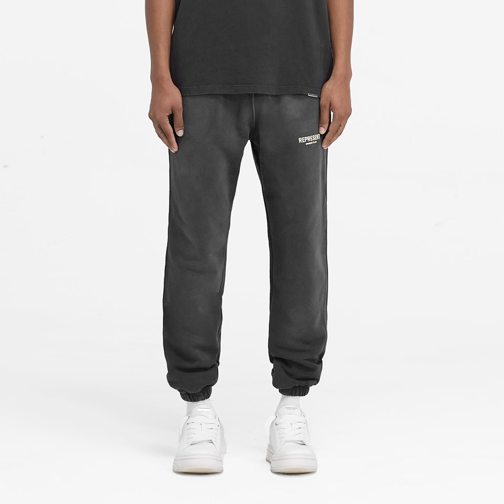 Representa pulverización de caballo para hacer viejas letras de lazo de lazo de pie pantalones sueltos para hombres y mujeres callejero pantalones de pies pequeños transfronterizos