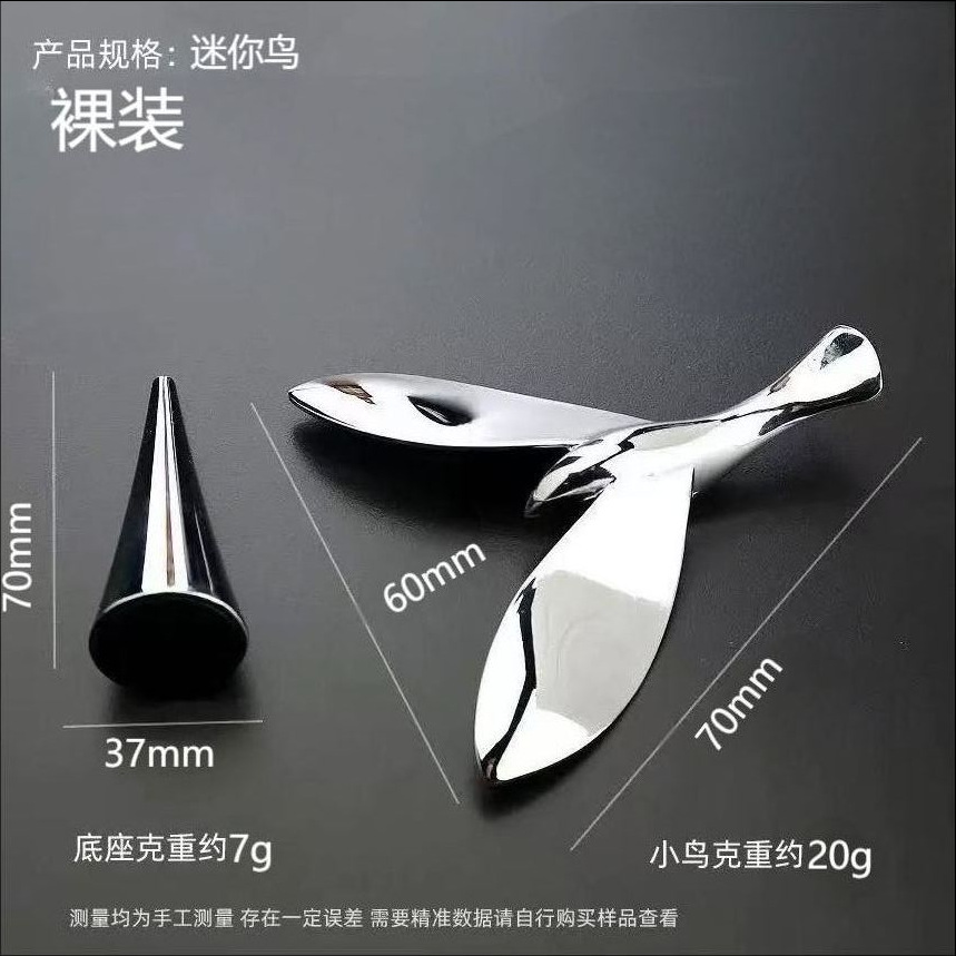 Abridor de botellas con forma de pájaro volador, juguete oscilante, adorno creativo de metal para caja de regalo, soporte para cerveza con forma de pájaro, abridor flotante image 8