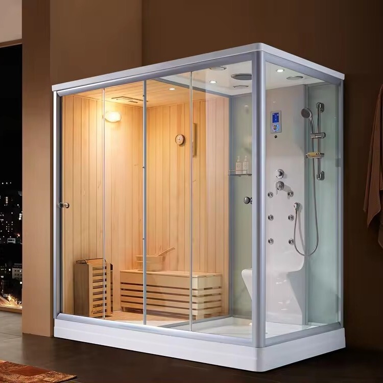 Iron Fir Dry Steam Room Household Integrated Wet Steam Shower Room Indoor Dry and Wet Separation Sauna Room Bath Sweat Steam Room Iron Fir Dry Steam Room Household Integrated Wet Steam Shower Room Indoor Dry and Wet Separation Sauna Room Bath Sweat Steam Room