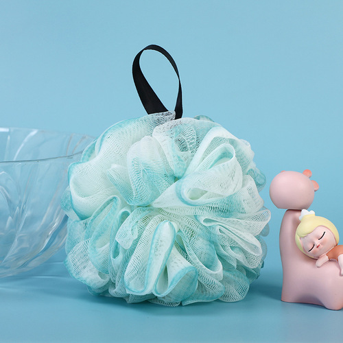 Bijie two-color bath flower ball, foaming bath ball, large double-split bath and bath supplies wholesale source factory
