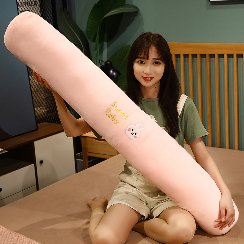 女の子が寝るための脚枕、長い枕、ベッドサイドクッション、大きな背もたれ、横向き寝用の長い枕、取り外し可能で洗える枕|undefined