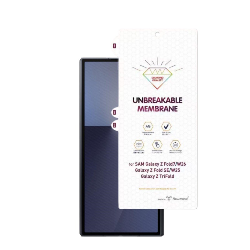 Aplicable a Samsung ZTriFold película hidrográfica de teléfono móvil triple plegable HD antiexplosión a prueba de arañazos esmerilado diamante película suave invisible