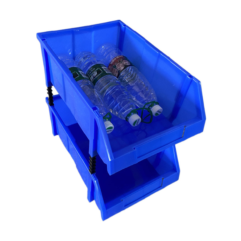 厂家现货吉林长春仓库货架物料盒 五金螺丝汽车配件盒斜口塑料盒