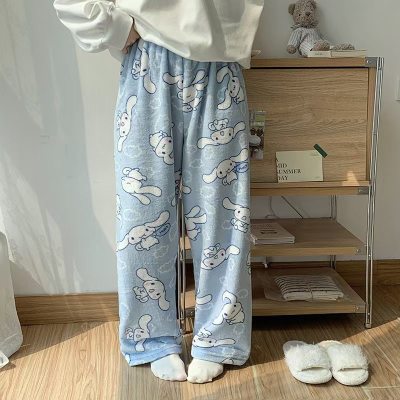 Sanrio Cinnamoroll Pants Fleece Blue