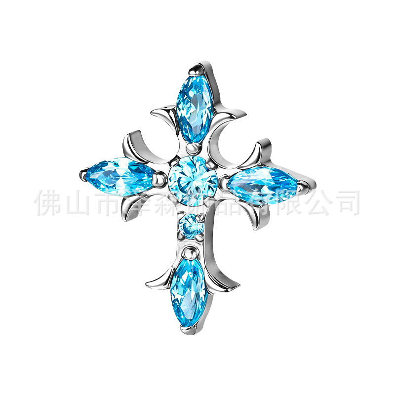 Pointed titanium steel lip stud product view