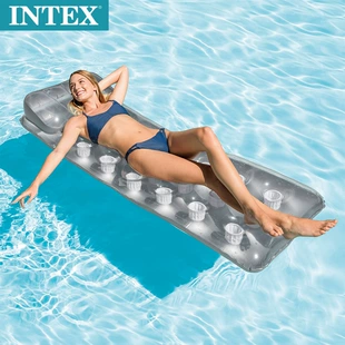 Надувной плот для загара INTEX 58894 18 лунок