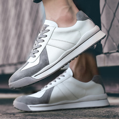 2021 Fall/Winter New Arrival: Women's Versatile Flat-Soled Running Leather Shoes, Retro & Trendy Casual Sneakers