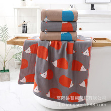 智翔卡通提花三层棉纱布浴巾 抹胸柔软透气 礼品大浴巾厂价批发