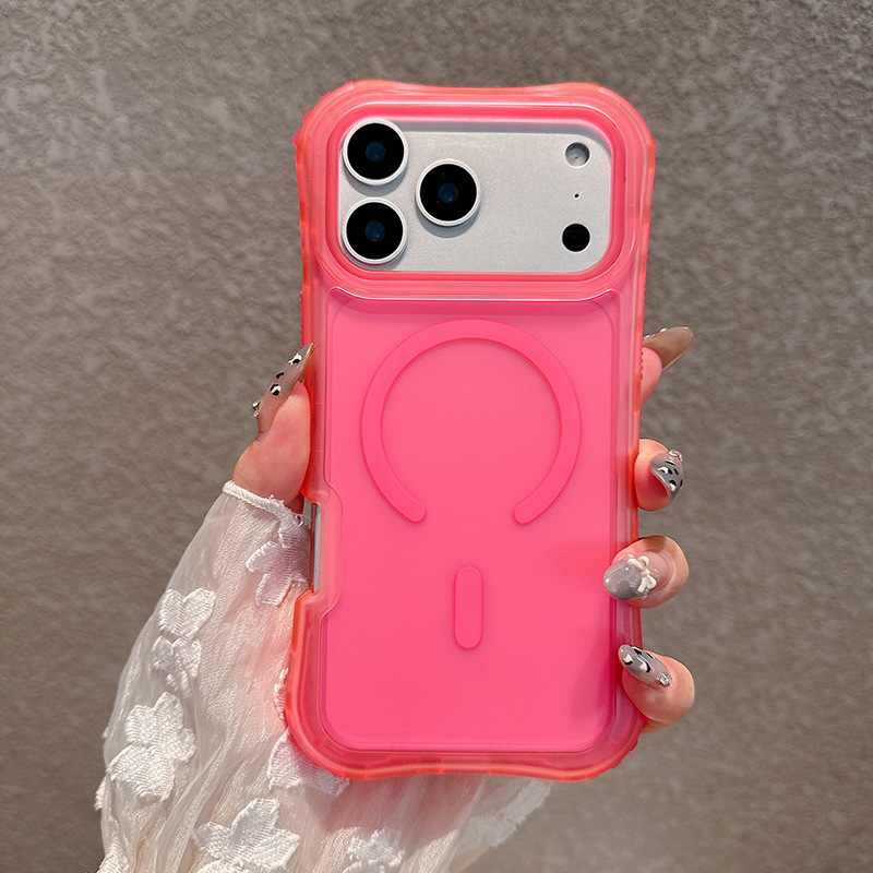IP17PROMAXに適した新しい肌のような質感のケース、磁気ウエストベルト、3-in-1 N52強力磁石、ストラップ、落下防止、マルチカラー|undefined