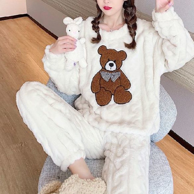 885# Cute Bear Beige [Thick Style]
