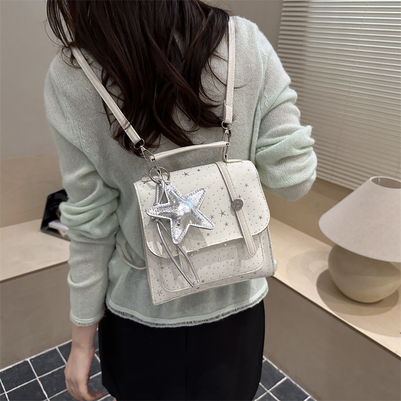 Nicho transfronterizo diseño mochila multifuncional mujer verano 2026 nueva moda versátil hombro mochila de hombro