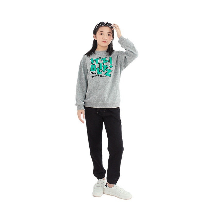 Primavera y otoño ropa de estilo coreano para niños nuevos suéter de manga larga para niños medianos y grandes camisa de fondo engrosada para niños suéter de niñas al por mayor