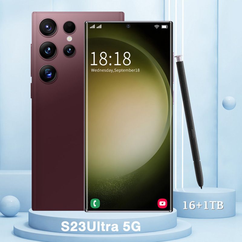 国境を越えた人気の S23 Ultra7.3 大画面 Android スマート 5G 携帯電話、内蔵ペン付き工場卸売で発送可能|undefined