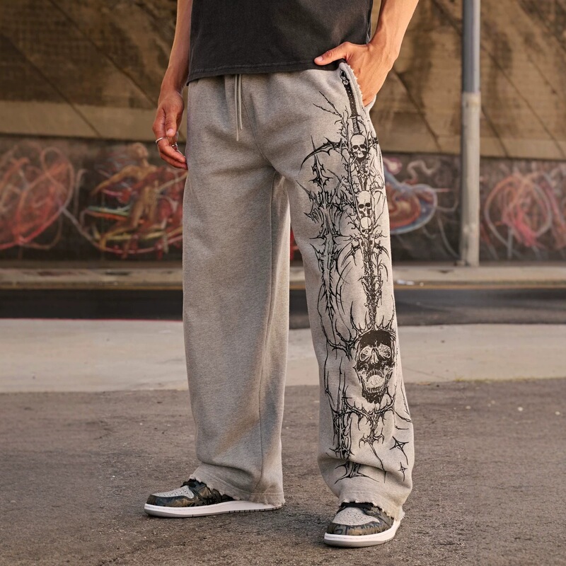 YOUNGLA New American Style Men's Sports Pants Jogging Muscle Exercise Fitness Casual Printed Terry Cotton Trousers YOUNGLA New American Style Men's Sports Pants Jogging Muscle Exercise Fitness Casual Printed Terry Cotton Trousers