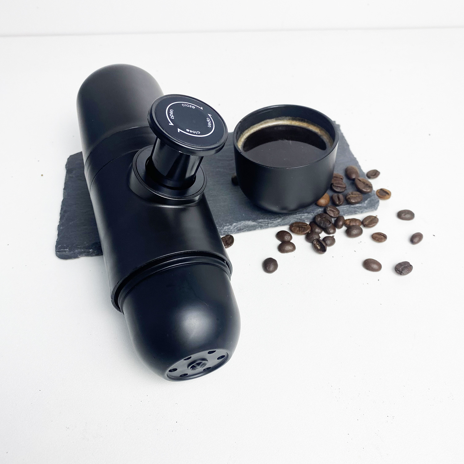 Máquina de café espresso cápsula Viaje Presionar manualmente café en polvo Taza de café italiana cafetera americana