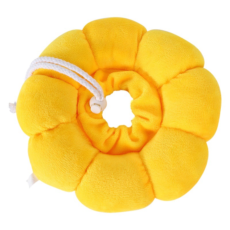 Elizabeth anillo de girasol relleno de algodón anti-lamer donut gato collar mascota vergüenza anillo anti-mordedura anillo de gato al por mayor image 1