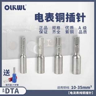 Electric meter pin terminal junction box pin type wire nose copper aluminum transition connection extended copper nose switch