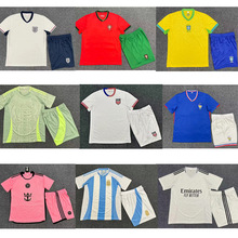 2024巴西阿根廷葡萄牙法国英格兰国家队主客场成人童装足球服套装