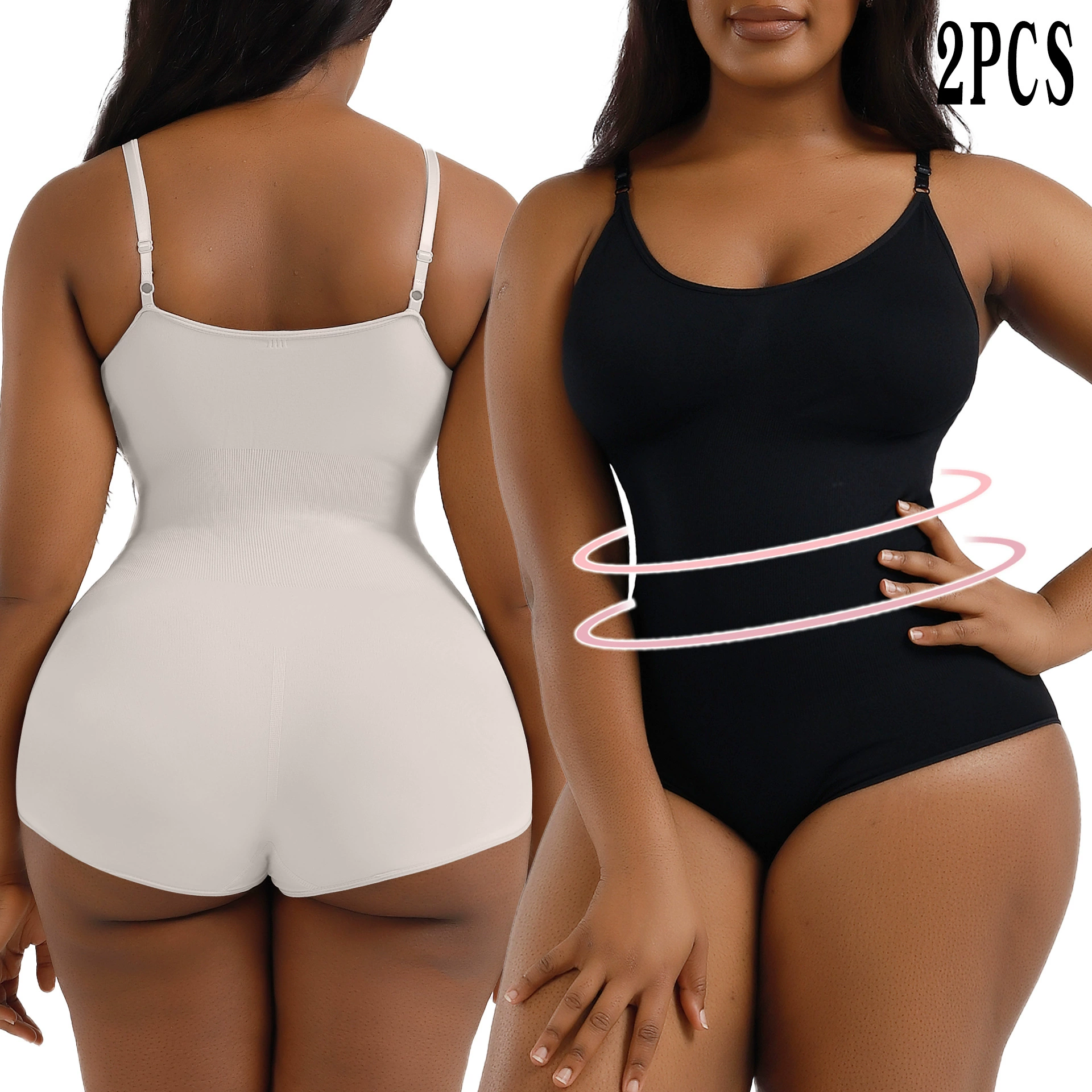 Постpartum Shapewear Bodysuit, European Style, Plus Size, Hip-Lifting Support
