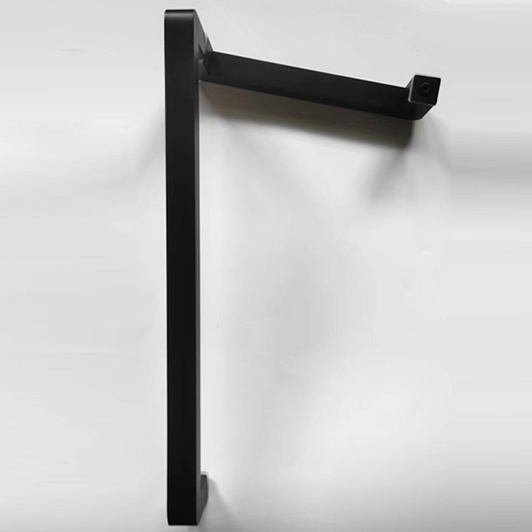 Cross-border direct supply of matte black stainless steel shower room door handles rounded corner door handles shower room handles cabinet doors 4