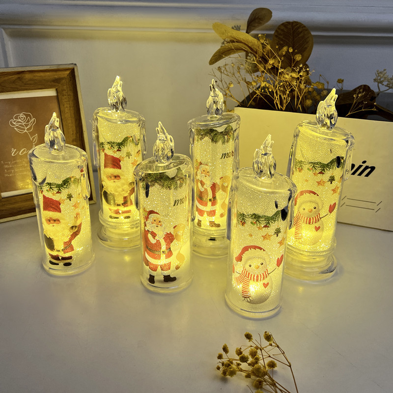 Cross -border new Christmas decorative LED tears electronic candle…