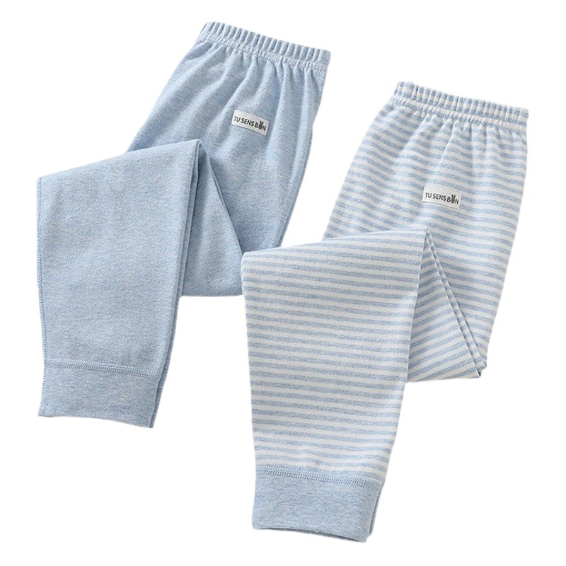 Children's Autumn Pants for Boys, Pure Cotton, Medium and Large Children's Cotton Thermal Pants, Baby Underwear, Boys' Sleep Pants, Boys' Leggings, Boys' Knit Pants