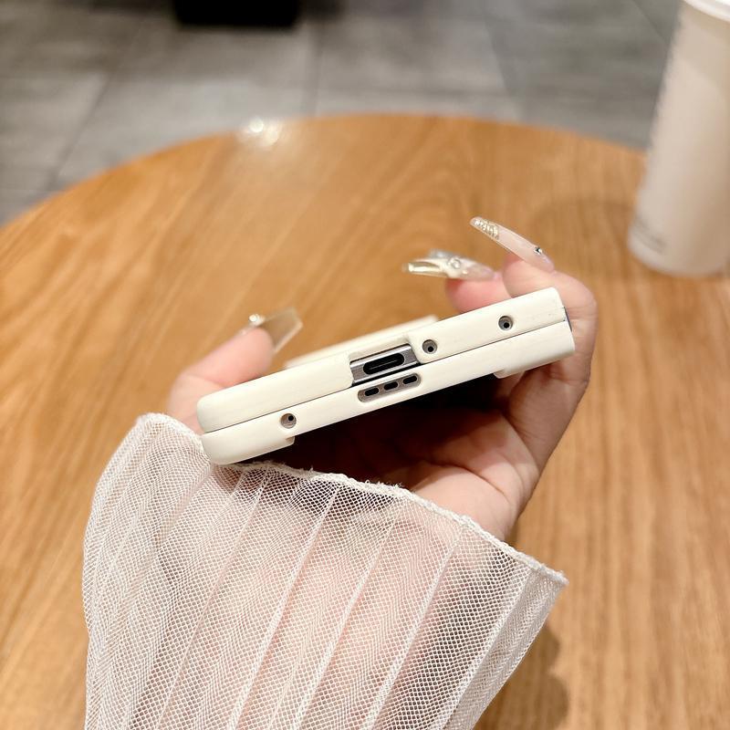 OPPOFindN5 携帯電話ケースに適した新しい折りたたみスクリーンハイエンド液体シリコーンフリップカバー落下防止保護カバー女性用|undefined