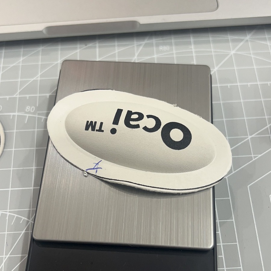 太空革面料热熔胶包ocai侧标鞋配件