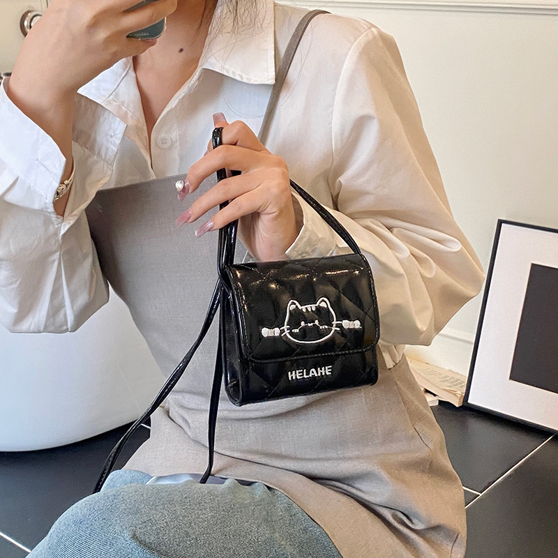 Bordered coreano Lingerie niñas mochila mini lindo gatito bebé mochila nueva bolsa para niños
