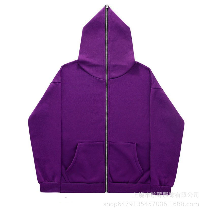 Мужской худи с полным молнией, разноцветный, размеры S–XXXL, варианты с короткой молнией и без молнии