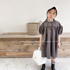 Korean children's clothing summer 2024 new style girls Korean summer clothing washed cotton dress long skirt 122251
