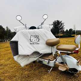 电动车挡风被新款冬季加绒加大加厚防水保暖电瓶车摩托车防风防寒