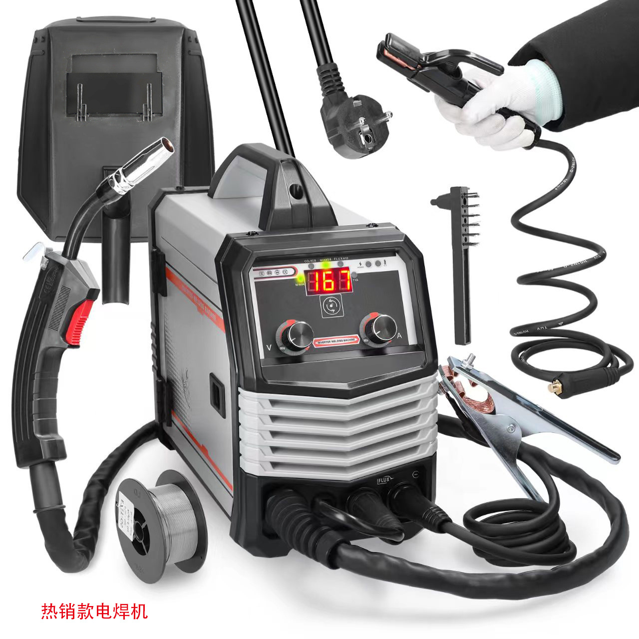 便携式120A美规110/220V1kg4合1多功能气保焊机MIG/MAG/TIG/MMA