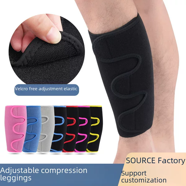 Wholesale calf support adjustable pressure knee pad leg cover outdoor men and women mountaineering cycling running football sports protective gear