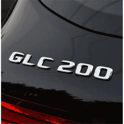 and lettered emblems, Car logo - standard-17-20glc200